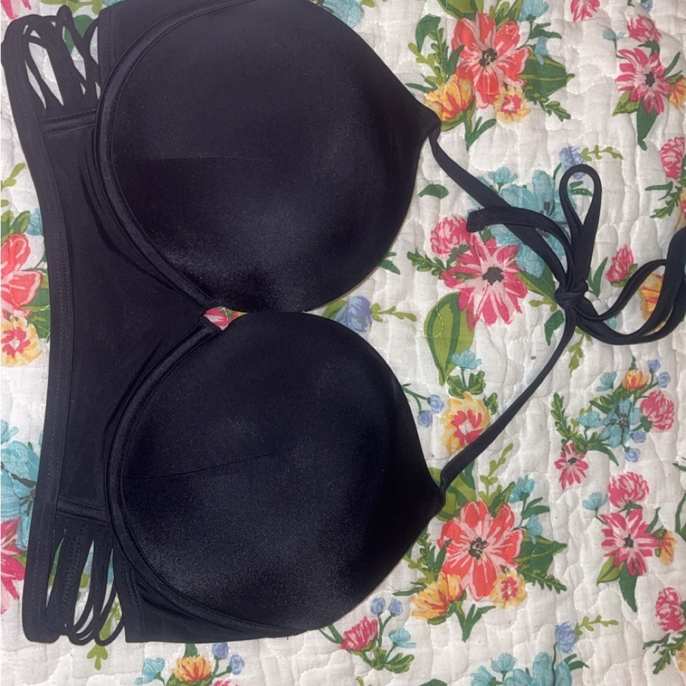 Victoria secret bombshell bikini black top